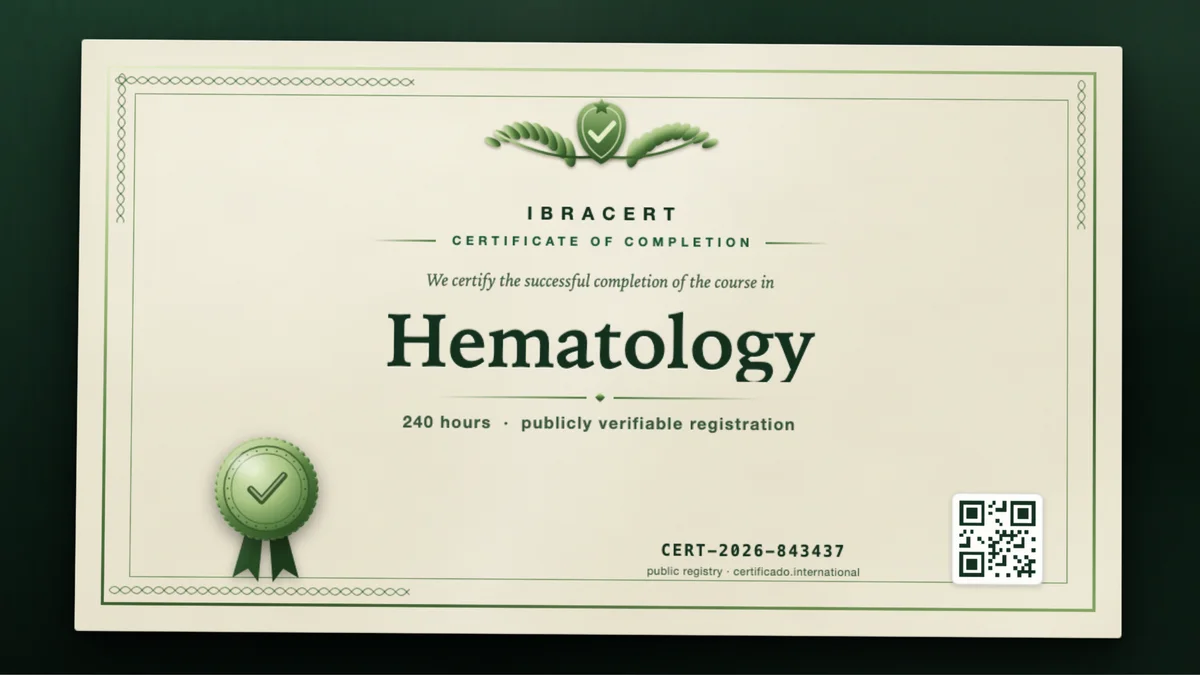 Cover of the Hematology course