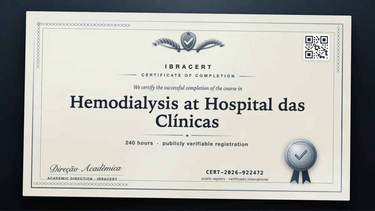 Cover of the Hemodialysis at Hospital das Clínicas course