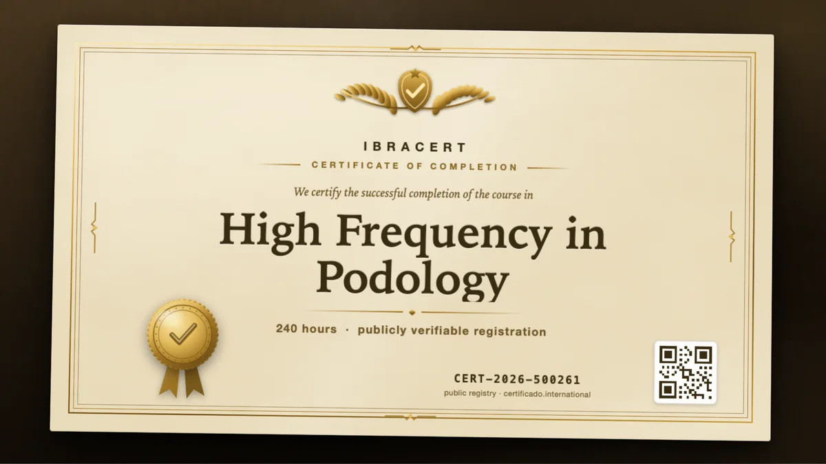 Cover of the High Frequency in Podology course