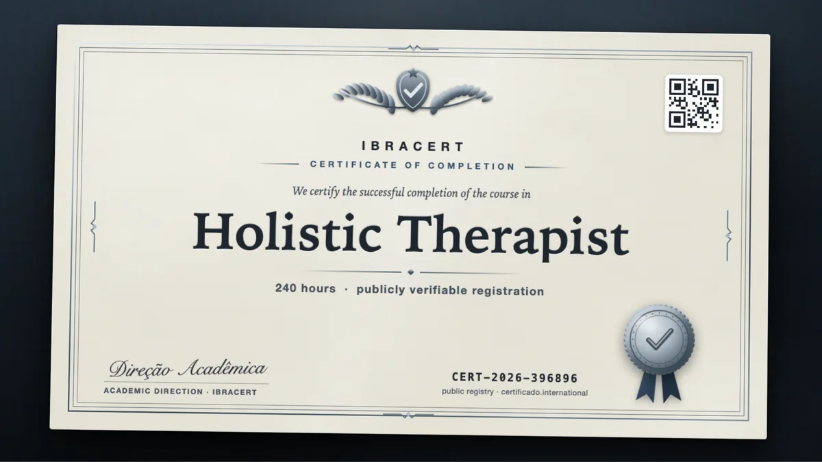 Cover of the Holistic Therapist course