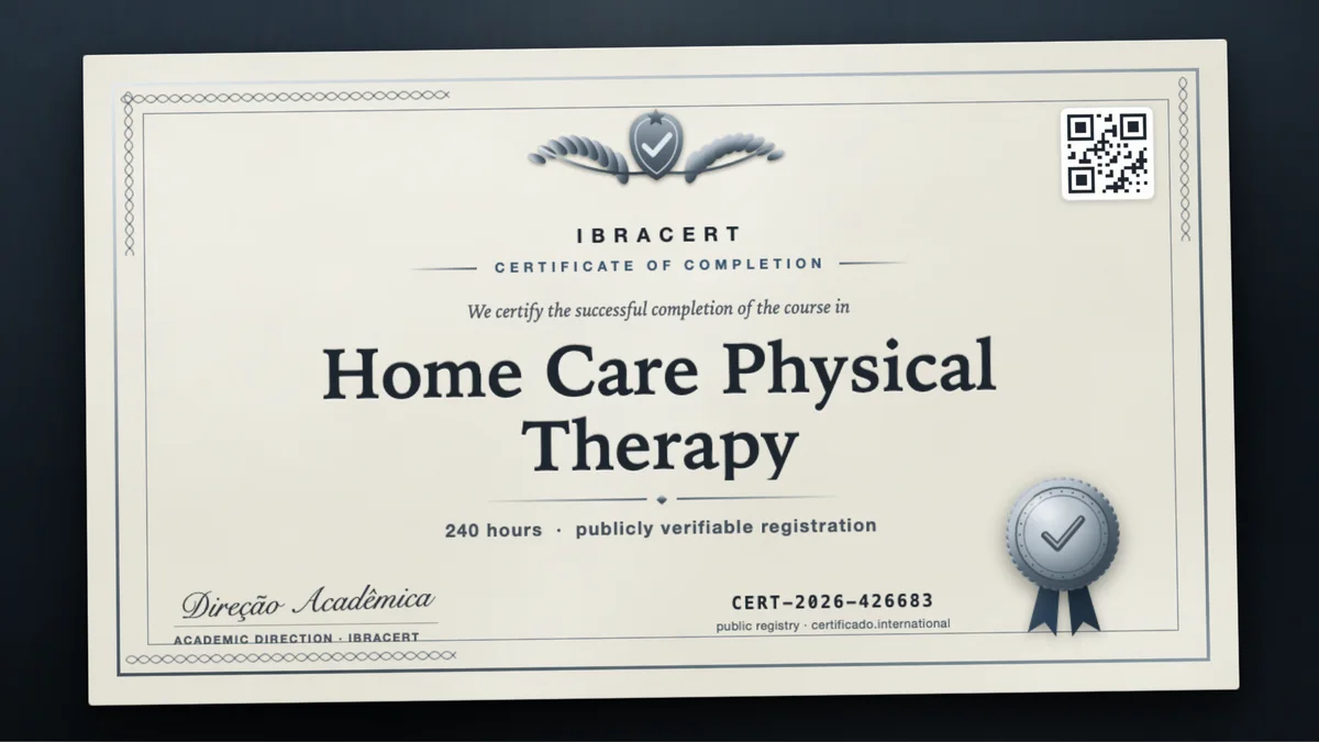 Cover of the Home Care Physical Therapy course