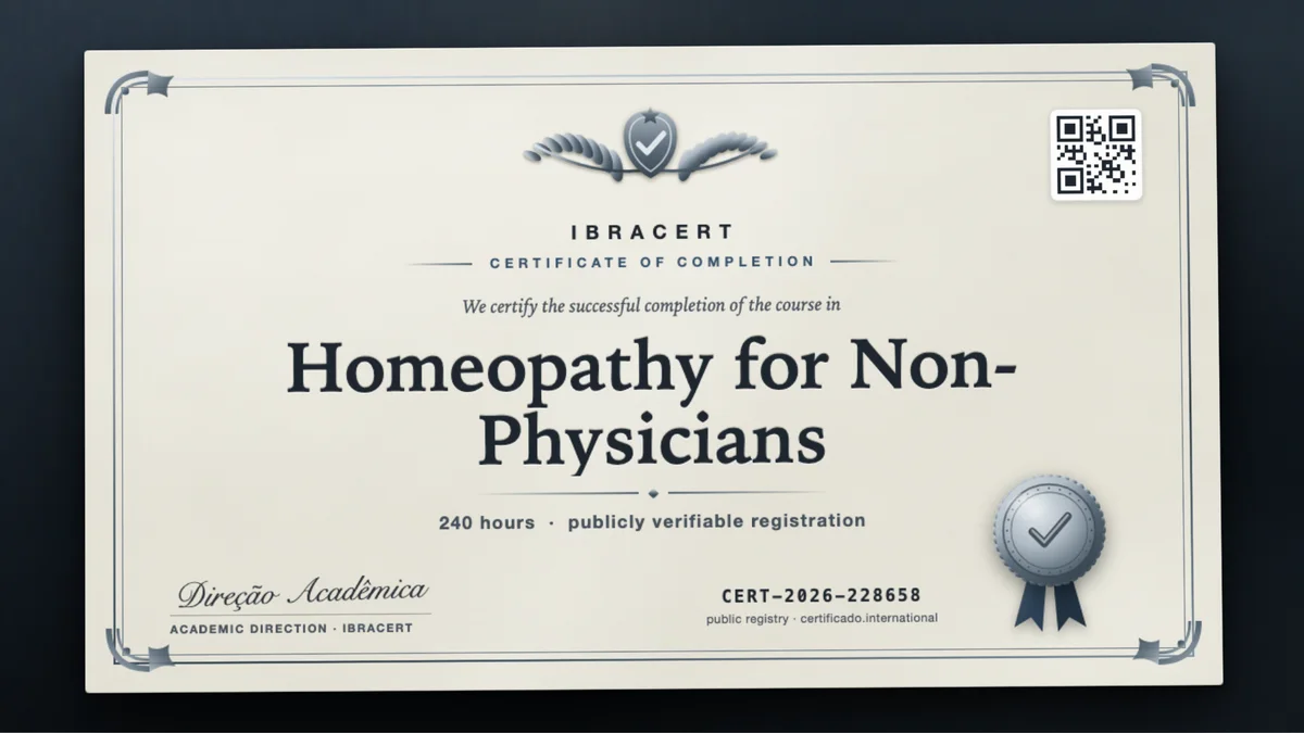 Cover of the Homeopathy for Non-Physicians course