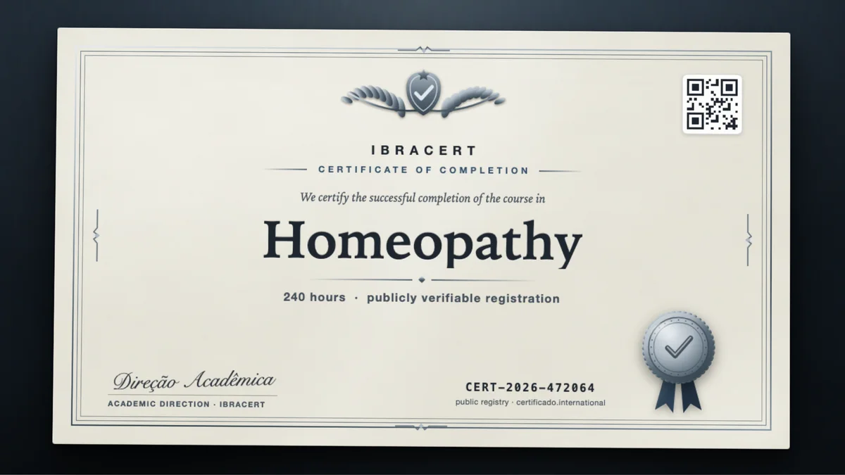 Cover of the Homeopathy course