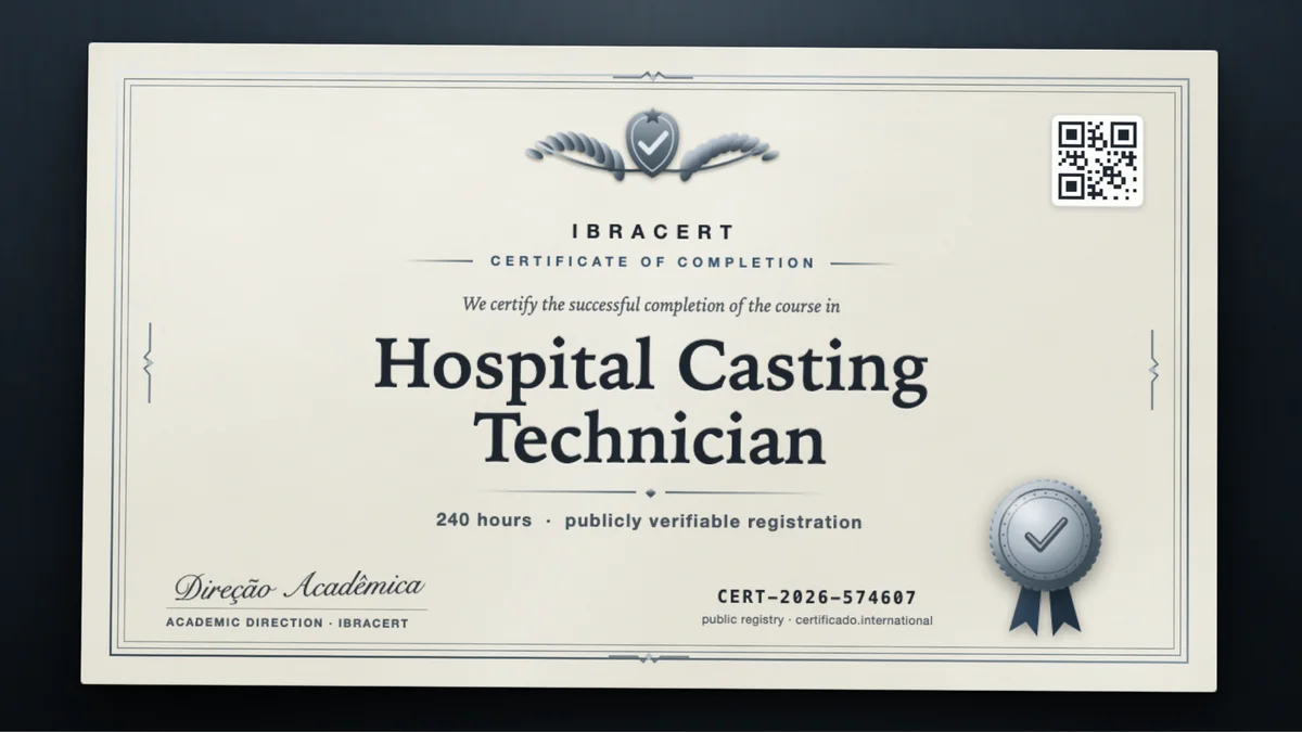 Cover of the Hospital Casting Technician course