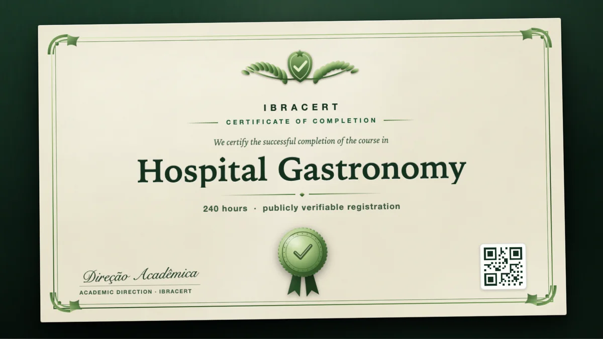 Cover of the Hospital Gastronomy course