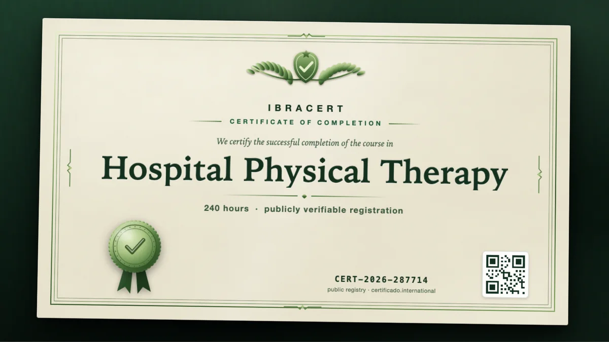 Cover of the Hospital Physical Therapy course