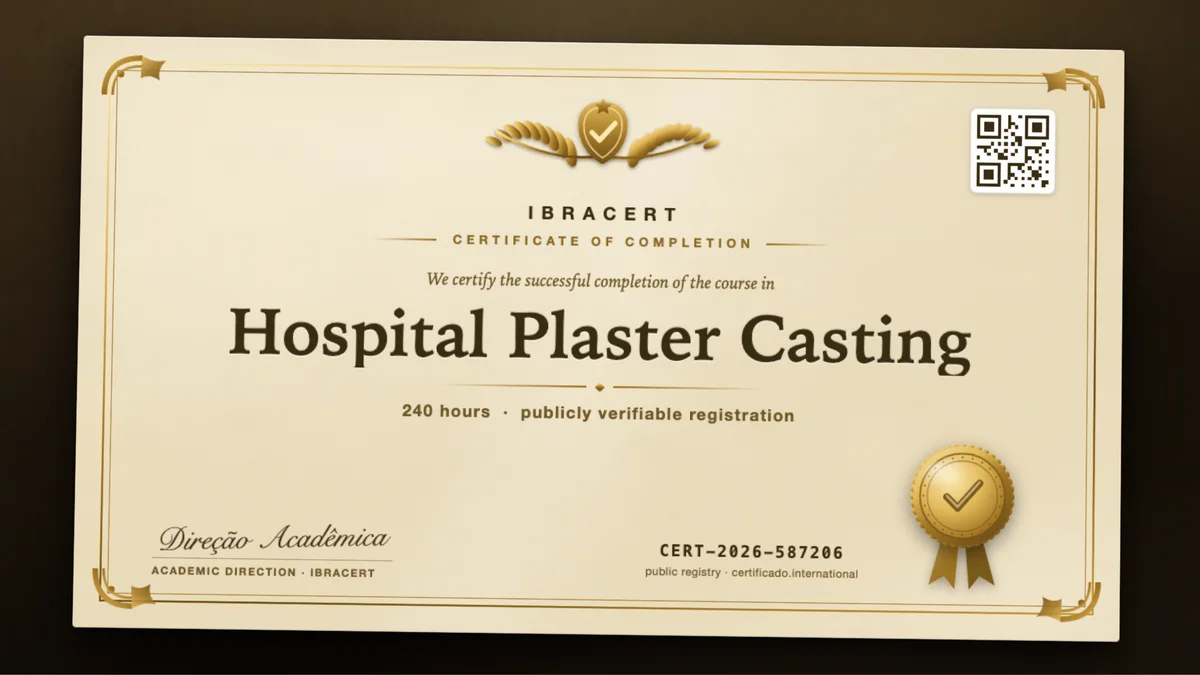 Cover of the Hospital Plaster Casting course