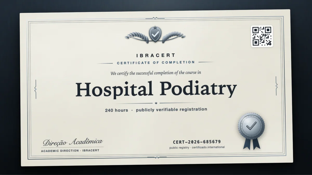 Cover of the Hospital Podiatry course