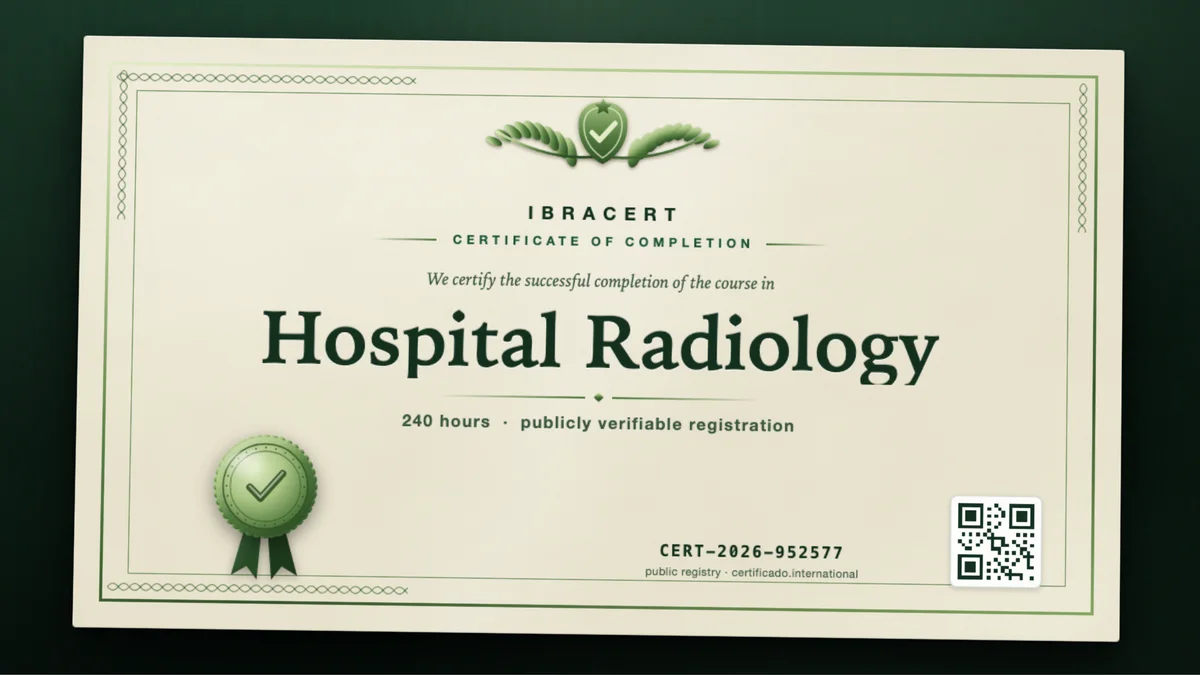 Cover of the Hospital Radiology course