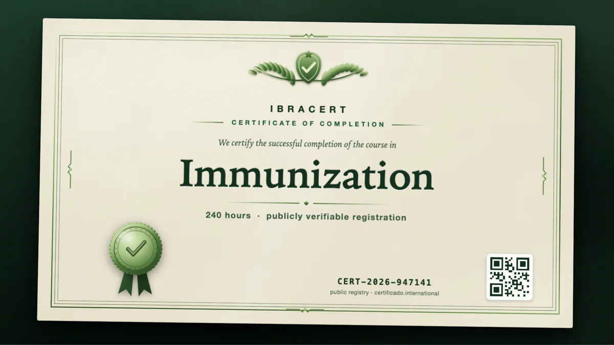 Cover of the Immunization course