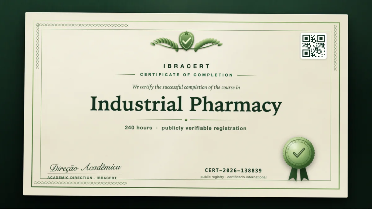 Cover of the Industrial Pharmacy course