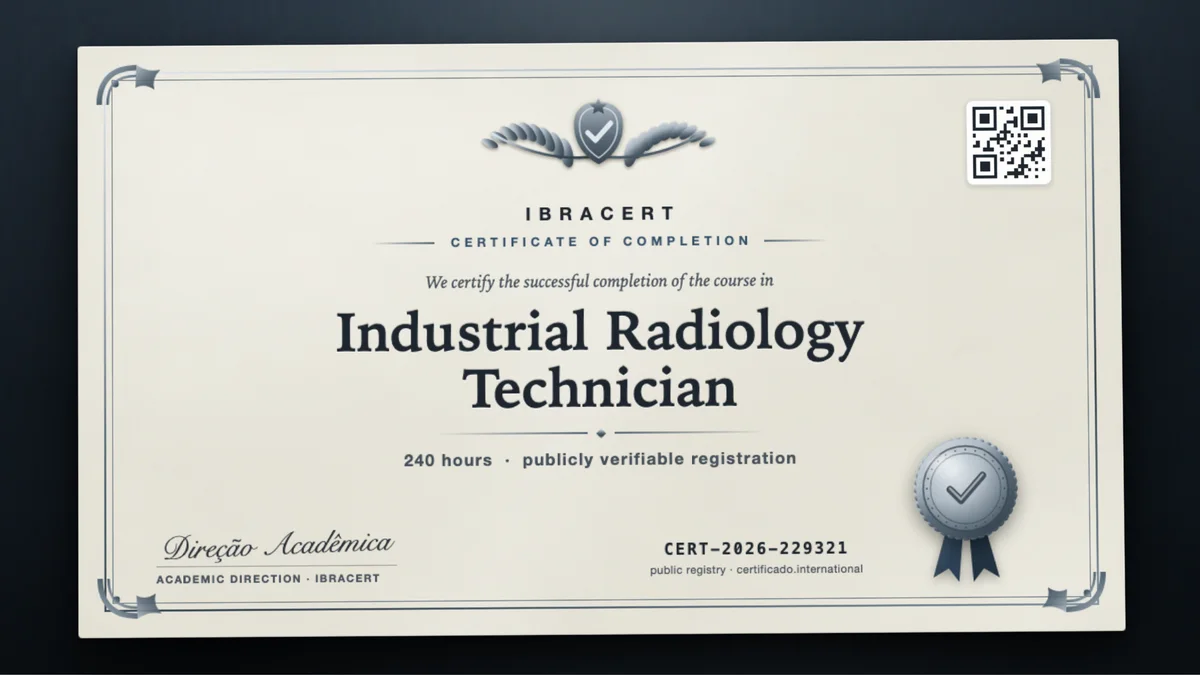 Cover of the Industrial Radiology Technician course