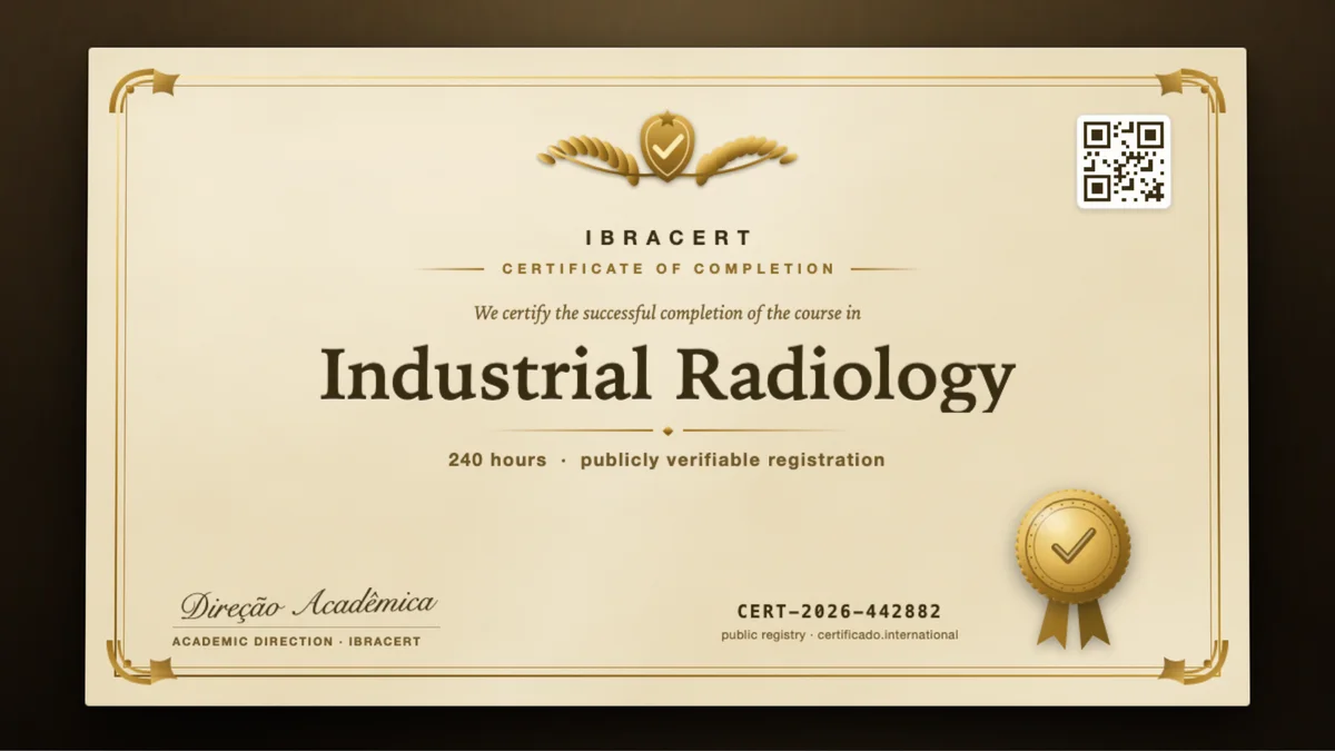 Cover of the Industrial Radiology course