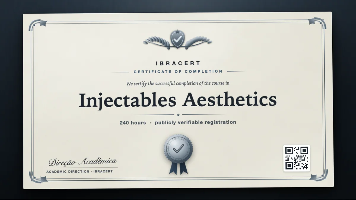 Cover of the Injectables Aesthetics course