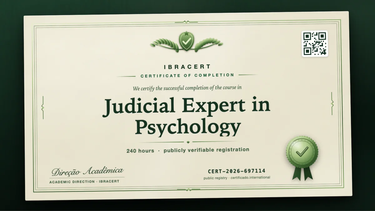 Cover of the Judicial Expert in Psychology course