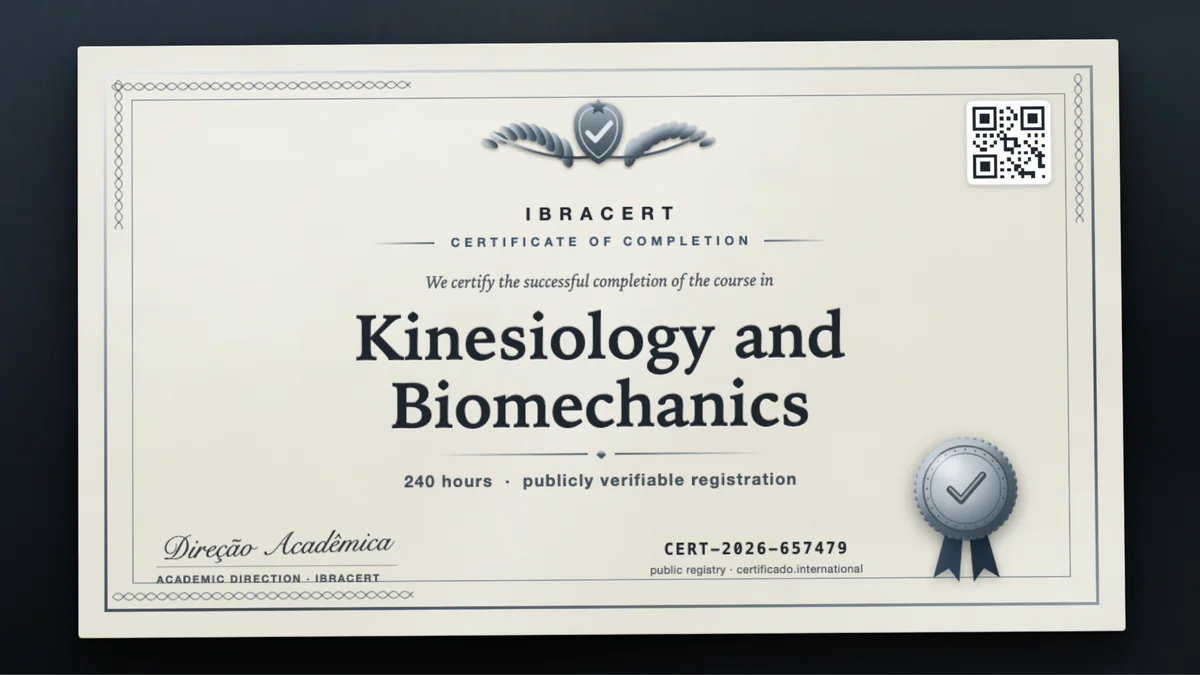 Cover of the Kinesiology and Biomechanics course