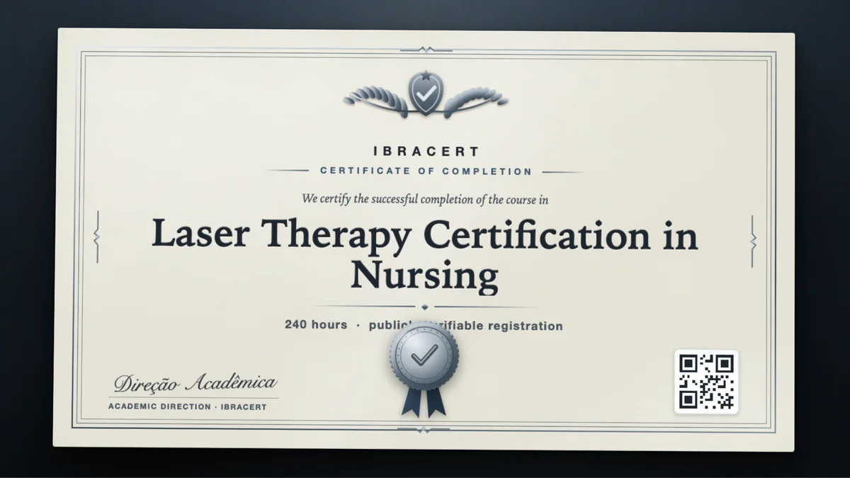 Cover of the Laser Therapy Certification in Nursing course