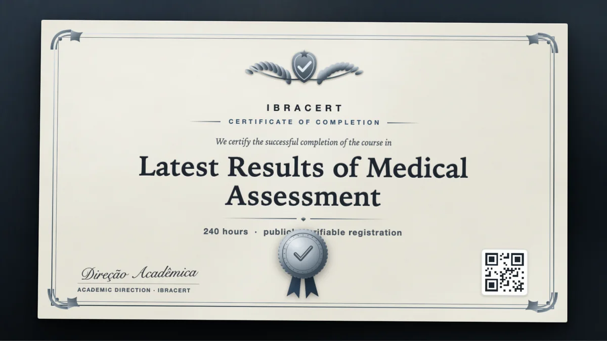 Cover of the Latest Results of Medical Assessment course