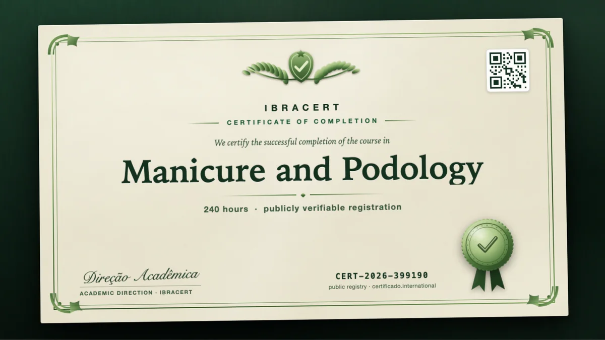 Cover of the Manicure and Podology course