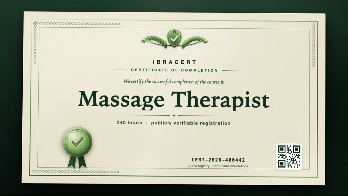 Cover of the Massage Therapist course