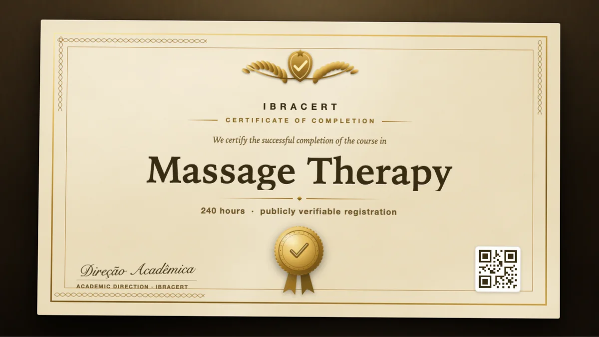 Cover of the Massage Therapy course