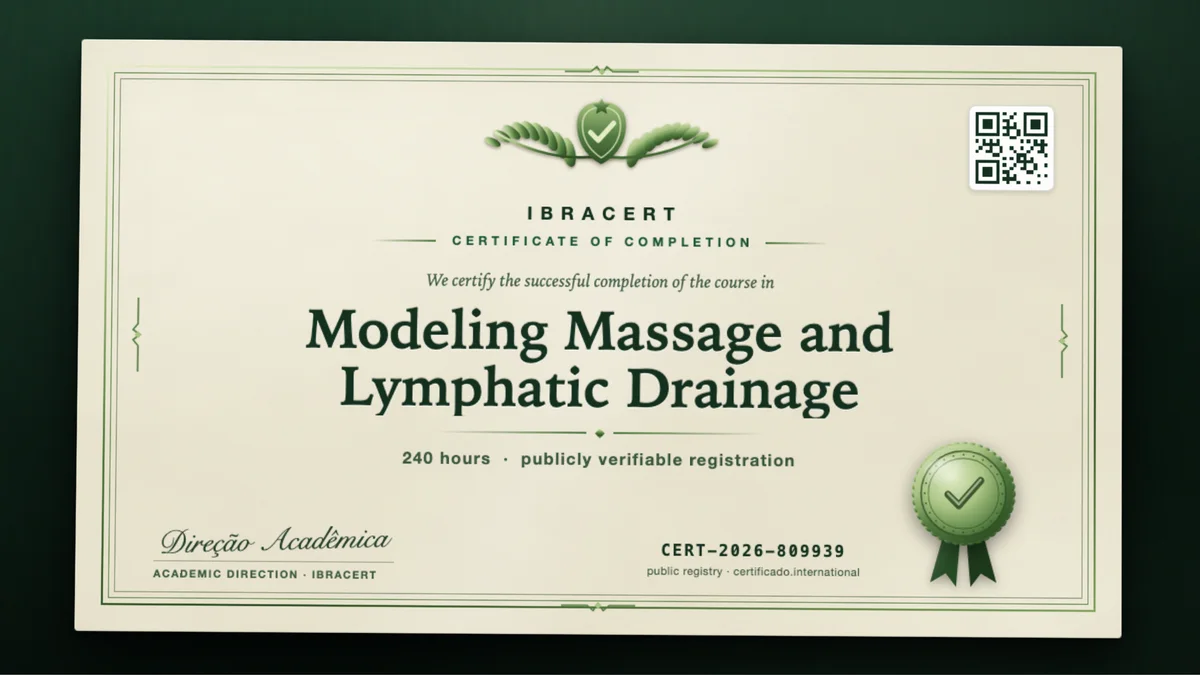 Cover of the Modeling Massage and Lymphatic Drainage course