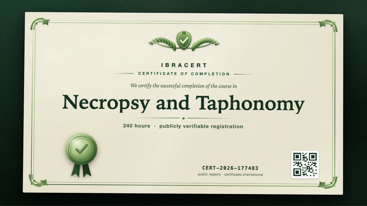 Cover of the Necropsy and Taphonomy course