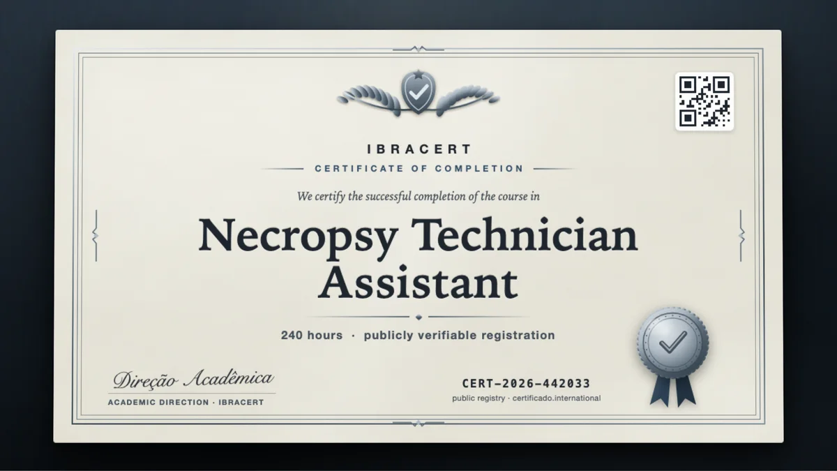 Cover of the Necropsy Technician Assistant course