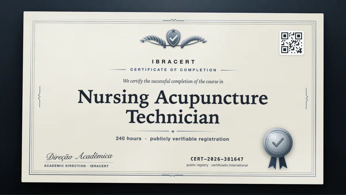 Cover of the Nursing Acupuncture Technician course