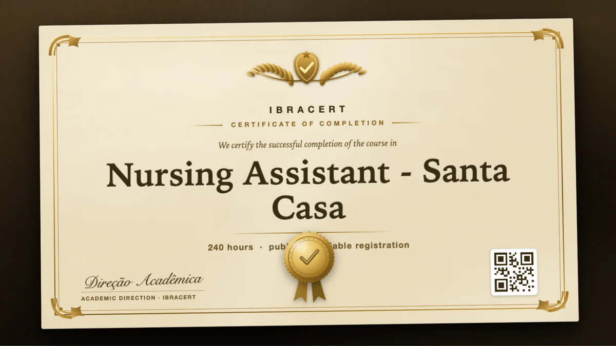 Cover of the Nursing Assistant - Santa Casa course