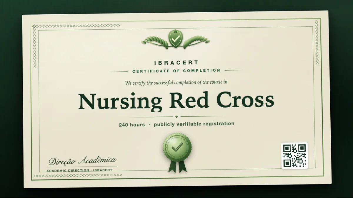 Cover of the Nursing Red Cross course
