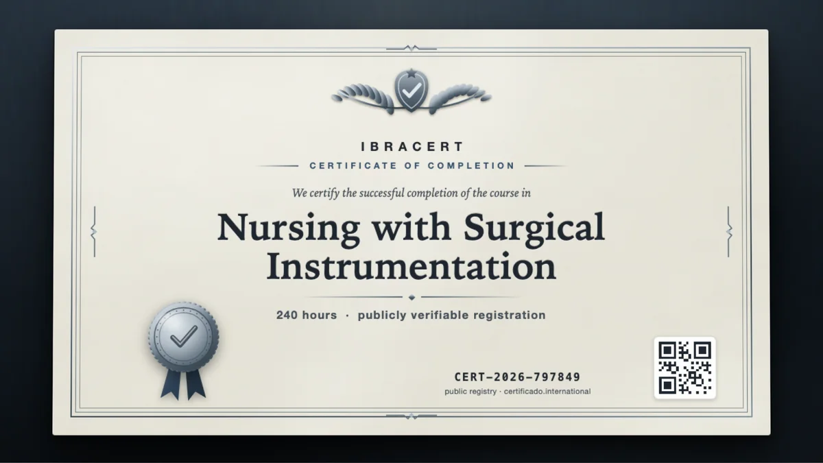 Cover of the Nursing with Surgical Instrumentation course