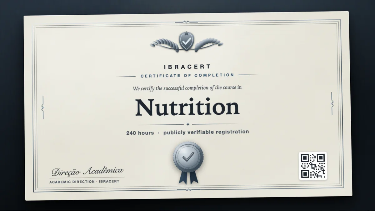 Cover of the Nutrition course