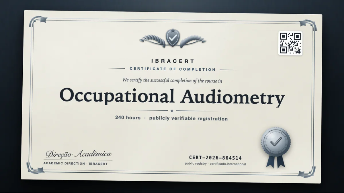 Cover of the Occupational Audiometry course