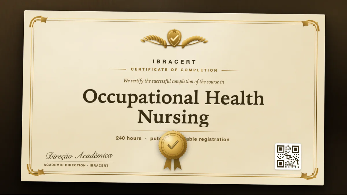 Cover of the Occupational Health Nursing course