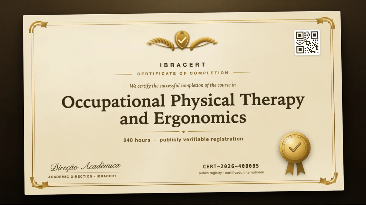 Cover of the Occupational Physical Therapy and Ergonomics course
