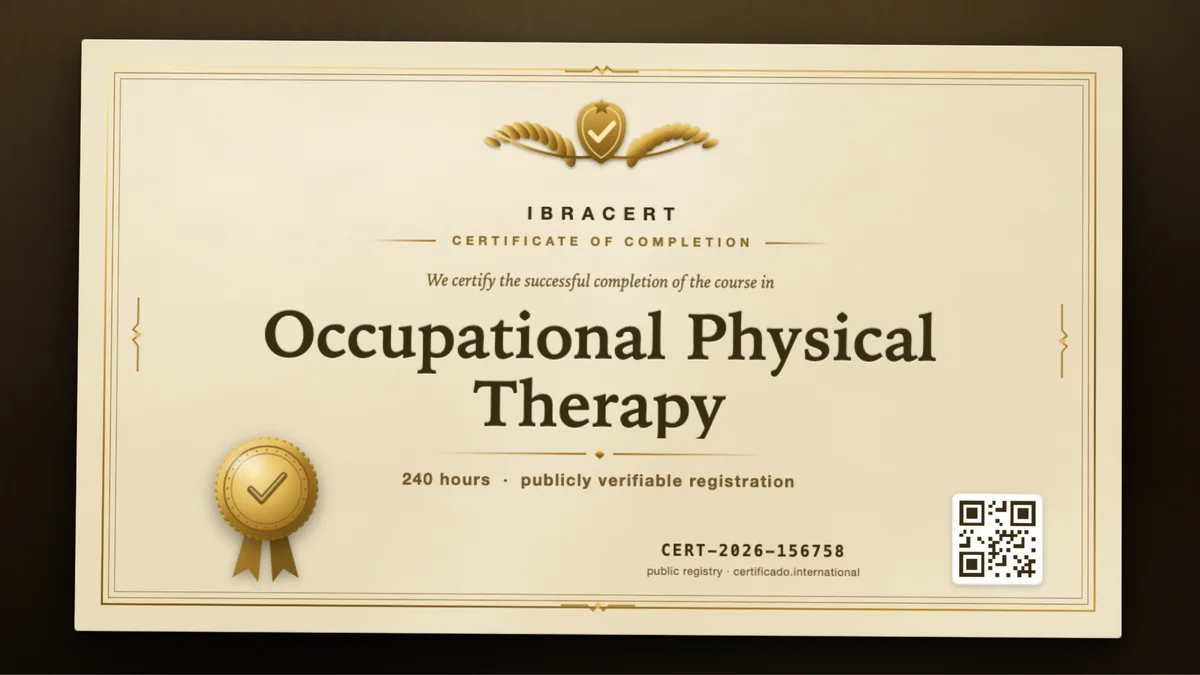 Cover of the Occupational Physical Therapy course