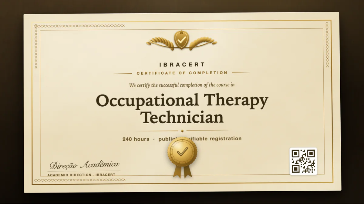 Cover of the Occupational Therapy Technician course