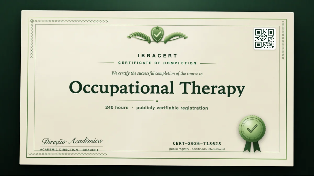 Cover of the Occupational Therapy course