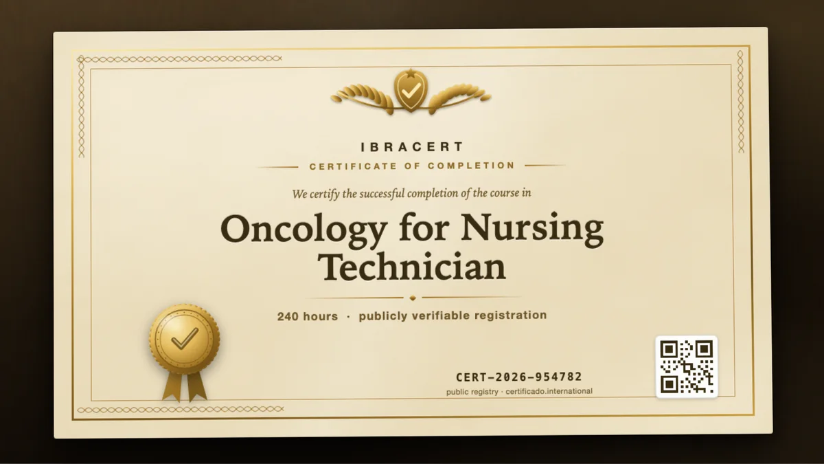 Cover of the Oncology for Nursing Technician course