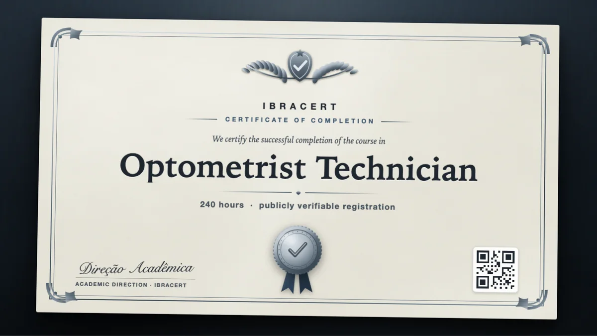 Cover of the Optometrist Technician course