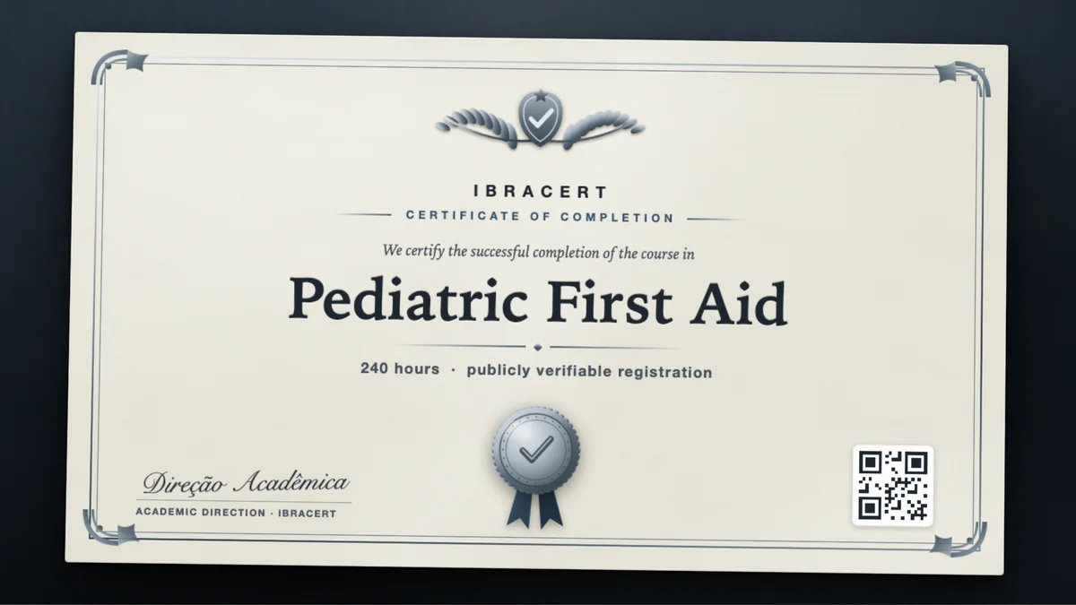 Cover of the Pediatric First Aid course
