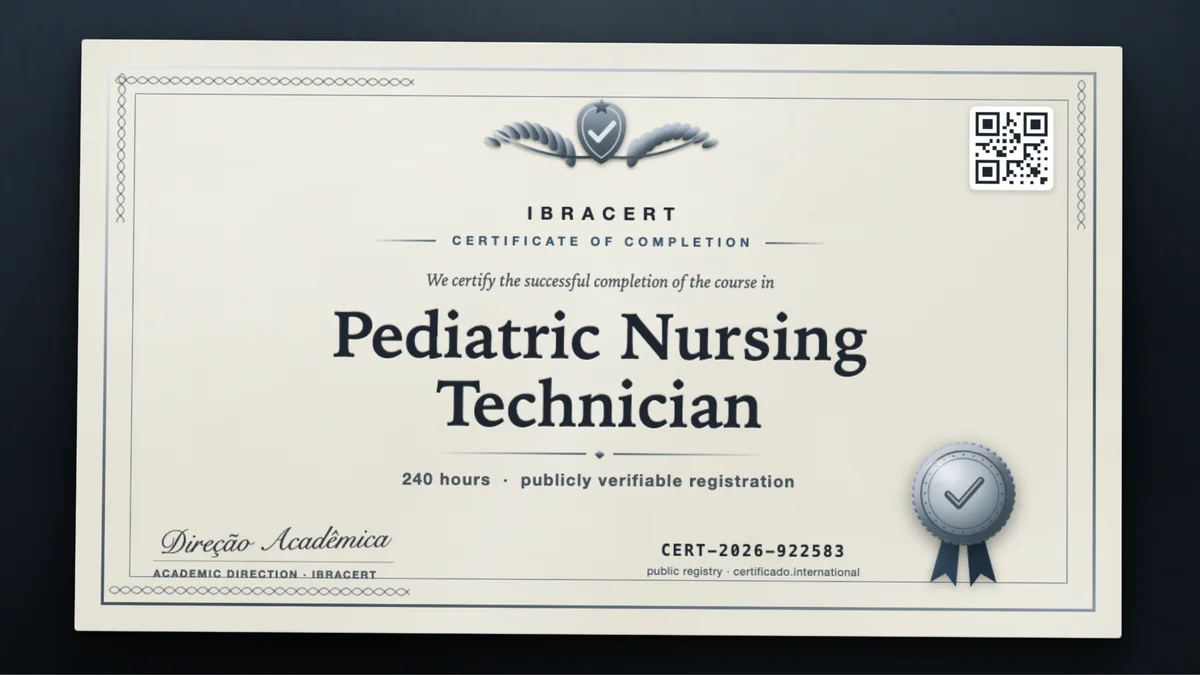 Cover of the Pediatric Nursing Technician course