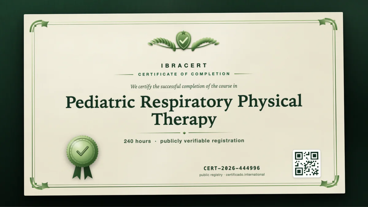 Cover of the Pediatric Respiratory Physical Therapy course
