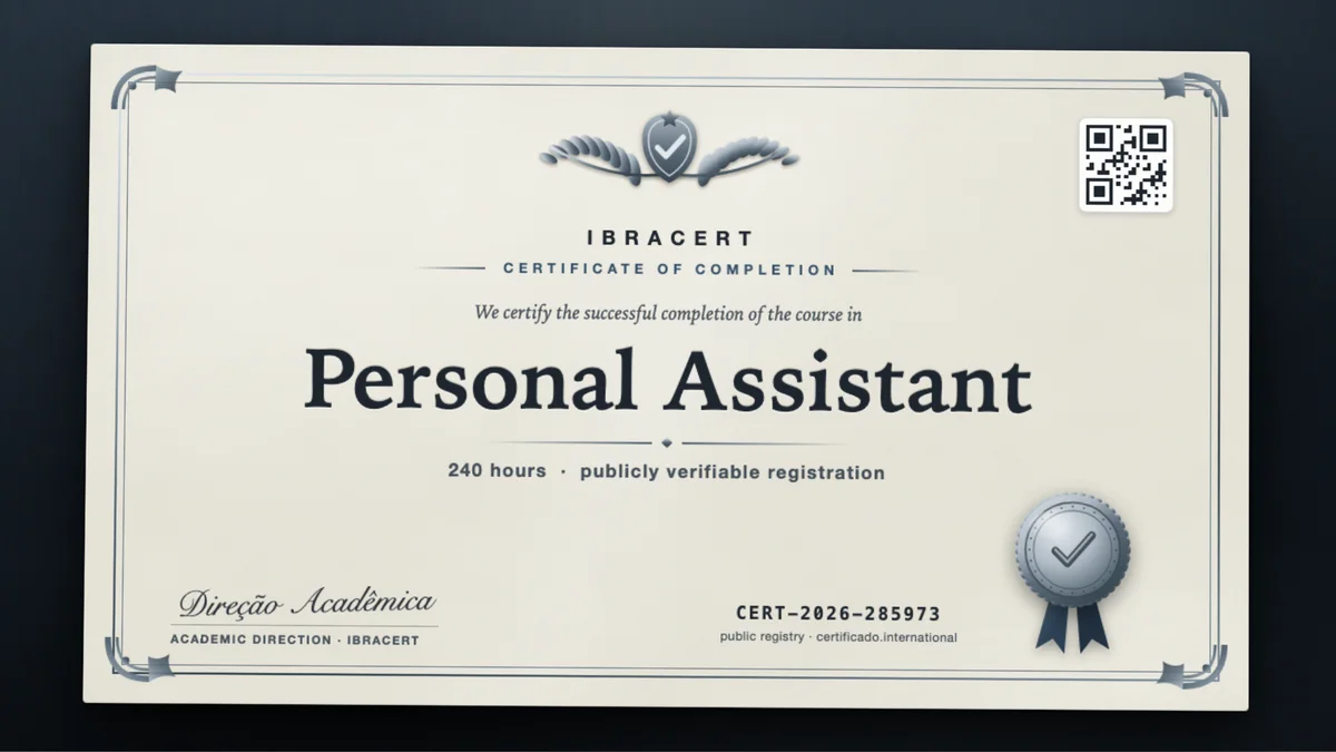 Cover of the Personal Assistant course