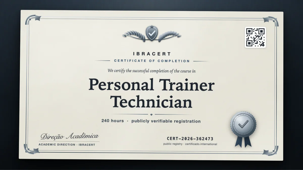 Cover of the Personal Trainer Technician course