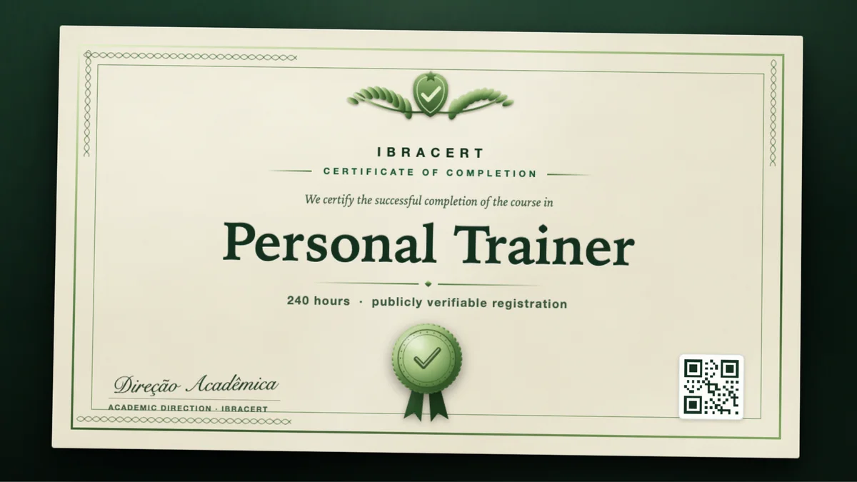 Cover of the Personal Trainer course