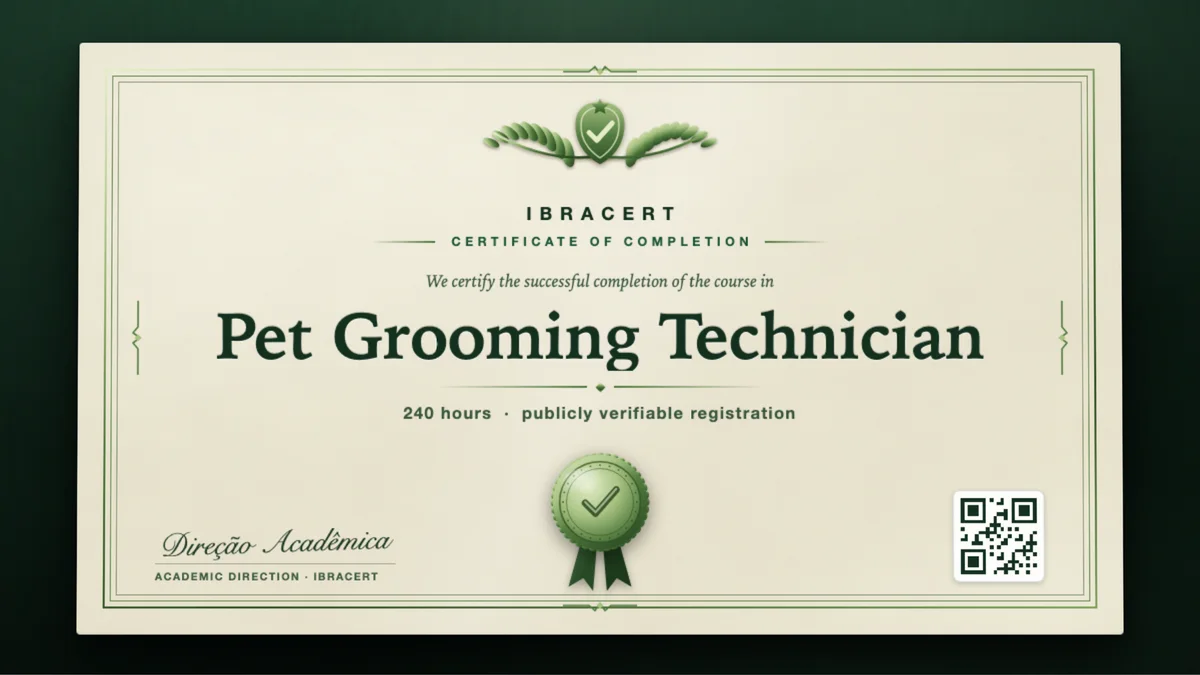 Cover of the Pet Grooming Technician course