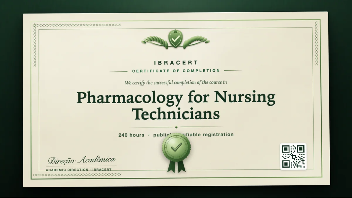 Cover of the Pharmacology for Nursing Technicians course