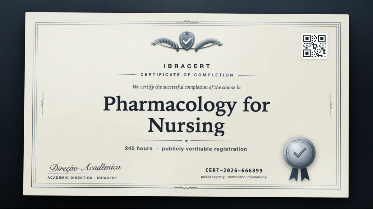 Cover of the Pharmacology for Nursing course